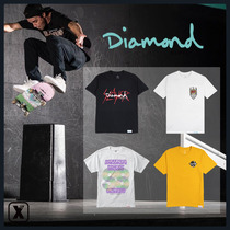 Easy to poison EXDO] DIAMOND skateboard T-shirt small crowdsourced American High Street Summer Trend Men and women loose short sleeves