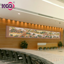 ks cross stitch physical store living room new 6 meters 5 national treasure landscape painting y612258 Qingming Shanghe