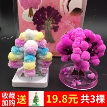 Paper tree flowering Cherry tree mini cute colorful Christmas Creative toys to send Children Christmas Day small gifts