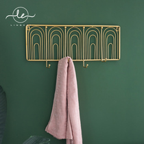 Nordic creative porch adhesive hook hanging key holder living room bedroom coat rack hanging hanger door rear wall Wall Wall Wall