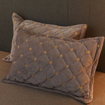 If Vegan Crystal Suede Pillowcase Home Single Double Student Dormitory Thickened Coral Fleece Pillow Core Set A Pair Of Winter