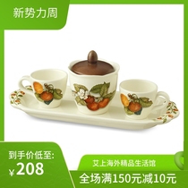 Italian NUOVA CER Sheng Autumn Fruit Series High-end Ceramic Coffee Cup Afternoon Tea Fine Suit