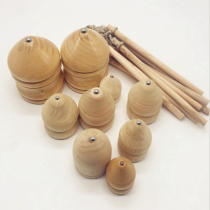 (9 two sets) solid wood wooden gyro children adult whipping gyro traditional folk toys outdoor sports