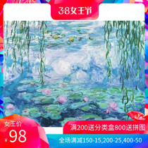 Spot POTATO Art Puzzle Toy 1000 Slices Sleeping Lotus Monet Oil Painting Adult Decompression Lotus Pond
