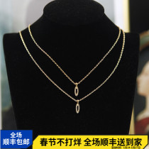 Ananas vintage European and American ins Hong Kong style all-match exquisite retro French niche adjustable necklace necklace