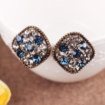 Korea East Gate fashion high sense retro gem temperament crystal earrings 2021 New Tide earrings female