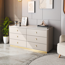 Willtype Rock Plate Solid Wood Bucket Cabinet Ground Cabinet Modern Light Lavish Living Room Small Family Bedroom Door Hall Containing Lockers Integrated