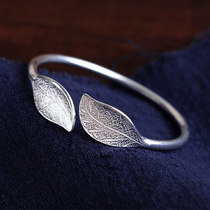 Baishi Yincheng womens personality silver bracelet 999 sterling silver open adult bracelet to send classmates birthday gift