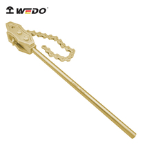 WEDO Dimension AL129 Explosion-proof Chain Pipe Clamp Aluminum Bronze Swiss Pipe Clamp No Spark Tool Customization