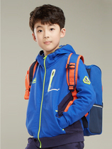 Sun Stone Childrens Knitted Shirt Boys and Girls Plus Cardigan Spring and Autumn Warm Sports and Leisure Jacket