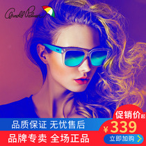 Flower Umbrella Sunglasses Round Face Frame Color Film Retro Surface Surface Female Star AP 11636