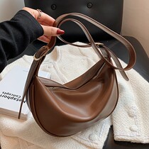 France Cone Koery genuine leather bag with female large capacity 2022 new single shoulder inclined satchel superior dumplings bag