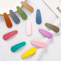 Childrens cute mini color matte hair clip Korean geometric girls side clip bangs clip net red hair hair accessories for women