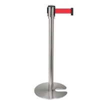 Stainless steel railing Seat 2 meters U-shaped one-meter line can be stacked shopping mall isolation belt Airport warning line exhibition telescopic belt