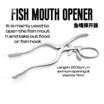 New imported alloy stainless steel frog pick-up device Road sub-black fish mouth opener hook pick-up Thunder frog Lei Qiang