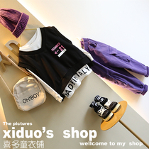 Do not return do not change do not return do not change 2019 autumn new womens clothing Street tide style foreign atmosphere color letter sports back