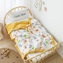 Cotton water washing cotton printing children summer quilt kindergarten quilt summer cool quilt air conditioning by small animal Rice