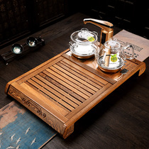 Changhong chicken wing Wood tea tray solid wood tea table home automatic Sheung Shui small tea living room kung fu tea set tea tray