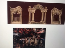 European luxury castle material renderings pattern material production format psd layered format red gold hand-painted