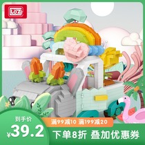 LOZ Lizhi animal car micro-particle building block children adult building block trend toy gift