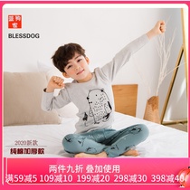 BlESSDOG 2020 Blue Dog Fall and Winter New Devellor Pure Cotton thicker boy autumn clothes