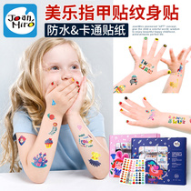 Beauty Music Stickers Kids Fingernail Stickers Waterproof Safety Girl Tattoo Sticker stickers Cartoon Stickup Toys