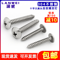 304 stainless steel large flat head Phillips self-tapping screw Phillips screw Self-tapping screw