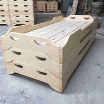 Kindergarten Bed Special Afternoon Nap Bed Solid Wood Odorless Folding Children Single Bed Hosting Elementary School Kids Lunch Break Bed Small Bed