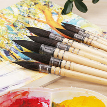 Rubens squirrels wool watercolor pen 818 solid watercolor painting pen gift box laid water color watercolor painting big division hand drawing professional round head mop pen brush painting special tool painting tool