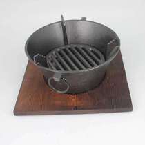 Outdoor bonfire basin cast iron heating stove grill pot grilling pot garden heating stove iron frame Brazier