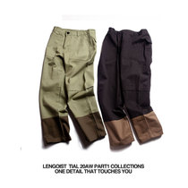 Japan Four Seasons Japanese Modified Splice Deck Bread Pants Loose Men and Womens Casual Work Straight Wide Leg Pants Bag