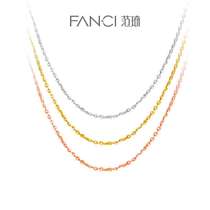 FANCI Fan Qi Jewelry 18k Gold Necklace Clavicle Multi-color Versatile Chain Summer Gift Girlfriend 1 3g