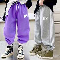 2022 Spring and Autumn New Boys Sports Pants Childrens Pants Casual Trousers Childrens Autumn Clothes Big Boys Pants