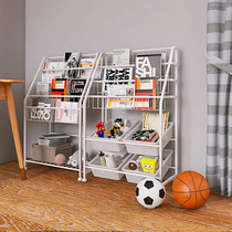 Childrens bookshelves Drawing Frame Toys Containing rack Iron art Easy landing small bookcase removable baby shelf