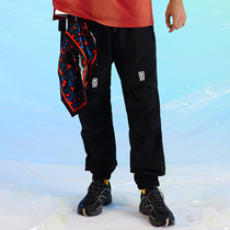 SoulSense overalls trousers Cross Leisure loose hip hop thin black pants