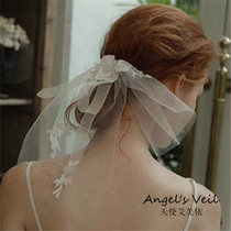 New handmade white sequin head yarn Bride wedding wedding wedding accessories Photo studio photography photo modeling headdress