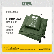 ETROL devil fish tent ground cloth mat outdoor camping waterproof mat shade camping picnic moisture-proof mat