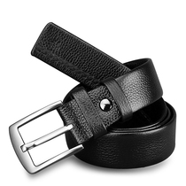 Members Mens Belt Mens Leather 2018 New Double-Sided Top Layer Pure Cowhide Belt Business Pin Buckle Belt