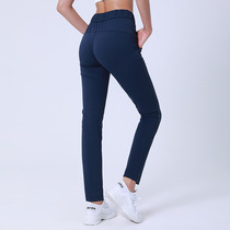 New Lulu Pocket Yoga Pants Loose Pro-Skin Long Pants Speed Dry Tightness Sports Casual Pants Women Autumn Winter Wins