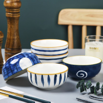 Small bowl of rice Nordic tableware Net red household ceramics Exquisite creative personality Cute Japanese large noodle bowl single