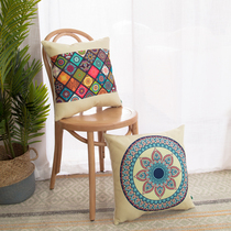 Bohemian style cotton linen pillow High slingshot PP cotton Detachable pillowcase pillow core National wind seat sofa leaning back