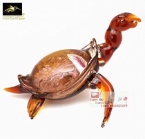 Boutique Gold Sea Turtle Back Water Mother Glazed Swing Piece Handicraft Bookcase Decoration Nafovinju Gift Gift
