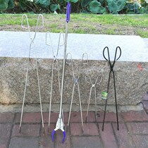 Collection of rubbish clips Full stainless steel Tool Litter Pincers Food Clip Lengthened Fire Tongs Property Sanitary Clip ten Things