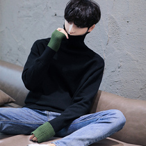 Winter new high-neck pullover thick sweater male student Korean version loose youth lapel sweater tide boy sweater