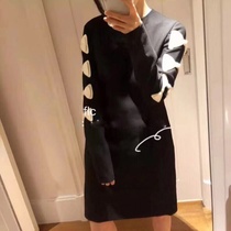 V ~ customer fabric @ Penny grade goods fried chicken with shape three-dimensional bow slim long sleeve dress