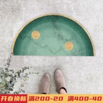 Light luxury semicircular carpet household inlet mat in bedroom bedside carpet inside the lobby carpet bathroom is skid