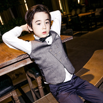 Boys new class B Other suits casual waistcoat boy foreign air waistcoat Inn Wind performance out of a big boy gown