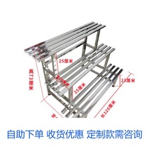 Stainless Steel Balcony Flower Racks Iron Art Ladder Flower Racks Floor Aesthetically Fashion Multi-Meat Flower Racks Indoor Outdoor Flower Pots Racks