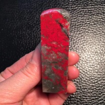 Zhejiang Changhua chicken bloodstone Dahongpao seal handle pieces Laokeng chicken Bloodstone boutique ornaments Tian Huang collection