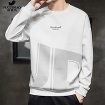 Fugui bird mens long sleeve T-shirt 2021 Spring beginners new sweatshirt loose Korean version pure cotton round collar outside wearing the undershirt